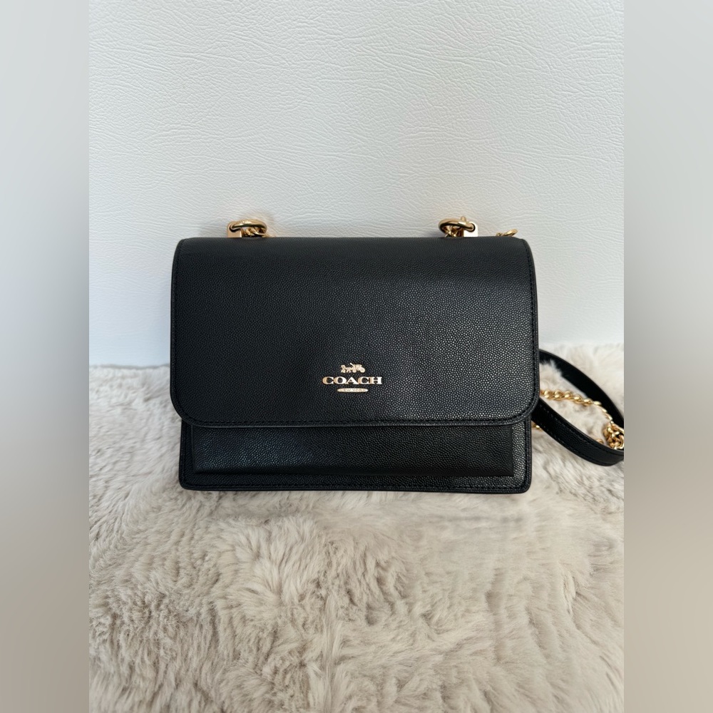 Coach Klare Crossbody in black and gold